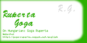 ruperta goga business card